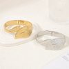 Simple Leaf Size Leaf Titanium Steel Oil Pressure Non-fading Bracelet