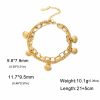 Shell Charm Star INSPIRA Sun Stainless Steel Bracelet
