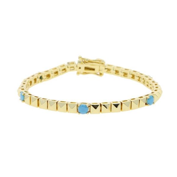 Geometric CZ Tennis Bracelet For Women Paved Different Shape