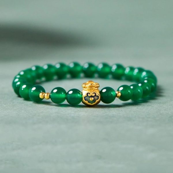 High Grade Green Beads String Women Bracelet