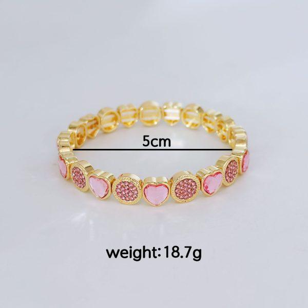 Women's Heart-shaped Zircon Fashion Simple Bracelet