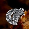 Creative All-match Stainless Steel Moon Owl Pendant