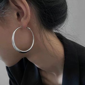 Fashion Ins Simple Female Big Circle Earrings