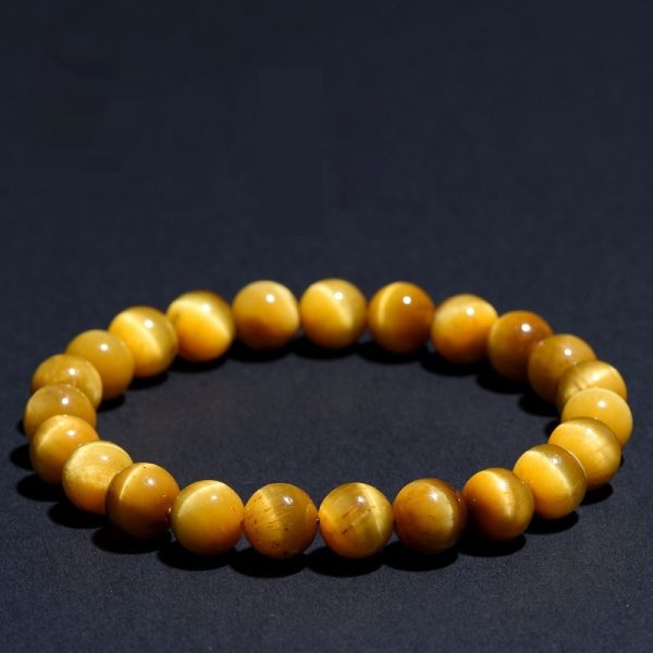 Female Versatile Natural Gold Tigereye Ball Bracelet