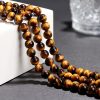 Natural Yellow Tiger's Eye Loose Beads Round Beads DIY Accessories Semi-finished Products