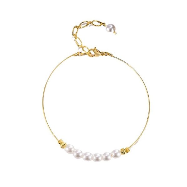New Chinese Style Small Golden Beads Pearl Bracelet Premium Bracelet