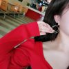 Women's Silver Needle Irregular Ring Circle Vintage Earrings