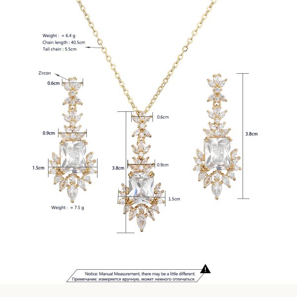 Lady Temperament Shining Zircon Necklace