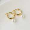 Women's Light Luxury Retro Sterling Silver Circle Earrings