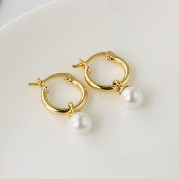 Women's Light Luxury Retro Sterling Silver Circle Earrings