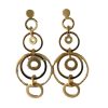 Tassel Earrings Long Elegant Circle Stud Earrings For Women
