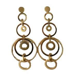 Tassel Earrings Long Elegant Circle Stud Earrings For Women