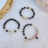 Sweet Cool Style Silver Stone Bracelet Personality Little Sister