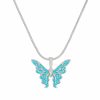 Ins Colorful Oil Necklace Butterfly Girlfriends Clavicle Chain
