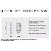 Full Diamond Moissanite Light Luxury Earrings Sterling Silver Fashion Luxury High Sense Ear Ring