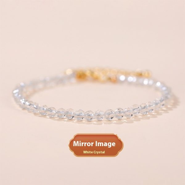 Natural Strawberry Quartz Bracelet Summer Sweet Girl Simple All-matching