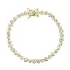 Geometric CZ Tennis Bracelet For Women Paved Different Shape