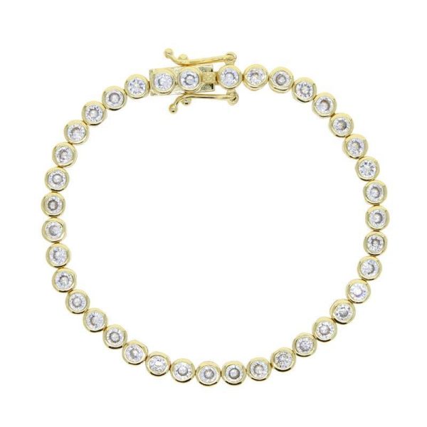 Geometric CZ Tennis Bracelet For Women Paved Different Shape