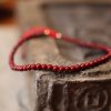 Natural Raw Ore Cinnabar Bracelet
