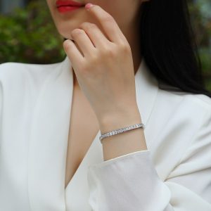 Fashion Commuter All-match S925 Silver Bracelet