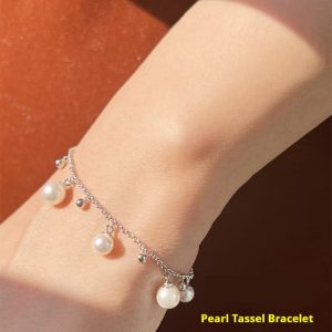 Women's Starry Pearl Tassel Bracelet Bracelet