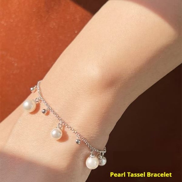 Women's Starry Pearl Tassel Bracelet Bracelet