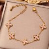 Small Flowers Inlaid Zircon Bracelet For Women