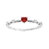 Women's Fashion Personalized Zircon Peach Heart Ring