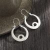 Creative Hollow Bohemian Beautiful Circle Pendant Earrings