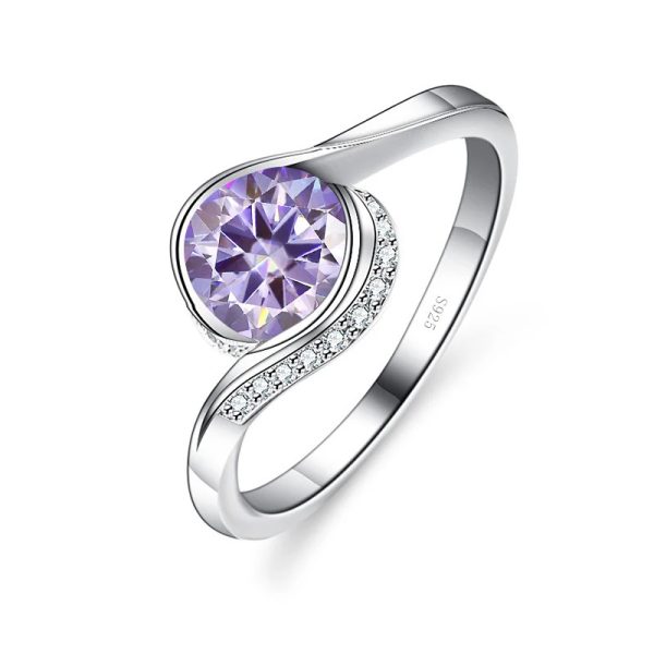 Moissanite Ring S925 Women's Sterling Silver