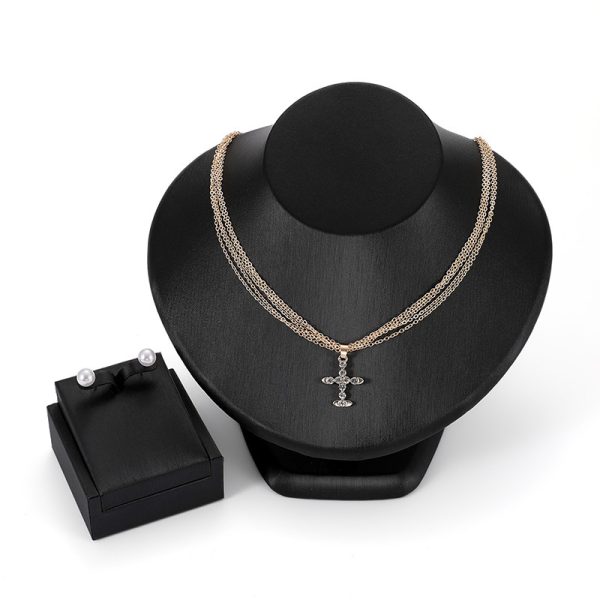 Creative Jewelry Set Cross Alloy