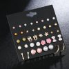 Fashion 20 Pairs Of Plate Pearl Set Earrings
