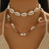Bohemian Fashion Summer Vacation Style Shell Necklace For Women