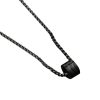 Stainless Steel Necklace Three-dimensional Cylindrical Ring Buckle Titanium Steel Necklace Suit