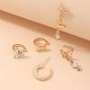 Fashion Simple Alloy Butterfly Earring Set