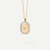 S925 Sterling Silver Twelve Constellation White Zircon Ladies' Pendant Necklace