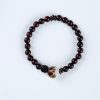 Simple All-match Natural Rosewood Double-ring Bracelet