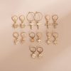 Multi-element Cross Eye Set Earrings Ins Pastoral Style