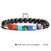 Natural Stone Seven Chakra Bracelet