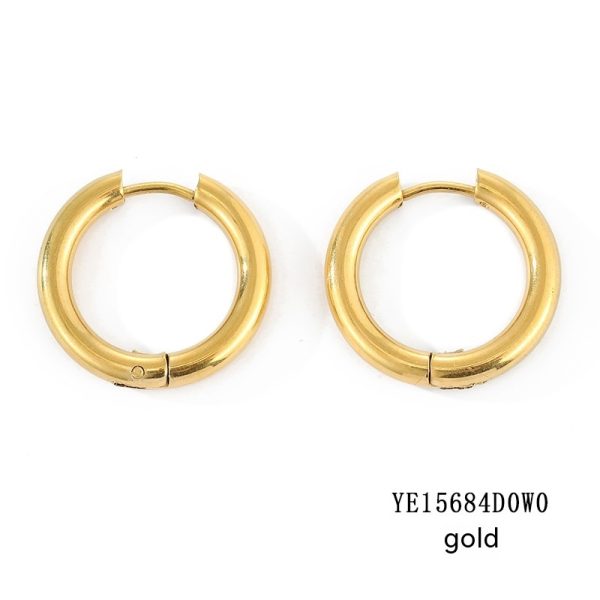 Classic Round Hoops Earrings