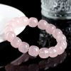 Natural Bamboo Crystal Barrel Bead Bracelet