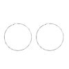 Wispy Simple Big Circle Geometric Stud Earrings Rhombus
