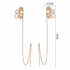 Cross Border Jewelry Wholesale Niche Design Earrings Female Fashion European And American Butterfly Copper Micro Set Zircon Long Tassel Ear Line