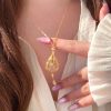 Net Pocket Pendant Telescopic Necklace Accessories Special-interest Design All-matching Women