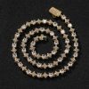 Fashion 6mm Star Zircon Tennis Chain Necklace For Men