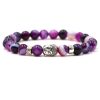 Fashion Personality Tigereye Buddha Head Stretch Bracelet