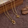 Maillard Retro Style Natural Tigereye Titanium Steel Necklace