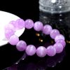 Ice-like Cat's Eye Spodumene Purple Bracelet Natural Waxy