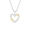 Personalized Hip Hop Style Irregular Heart Titanium Steel Necklace