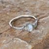 Natural Moonlight Stone Ring Feminine